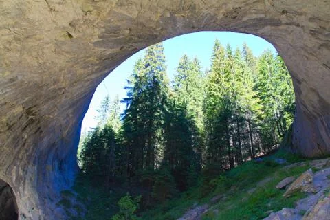 Big rock arch Stock Photos
