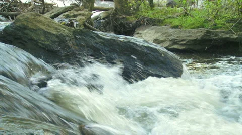 Big Rock Rapids Loop - HD 720 Stock Footage 4886339