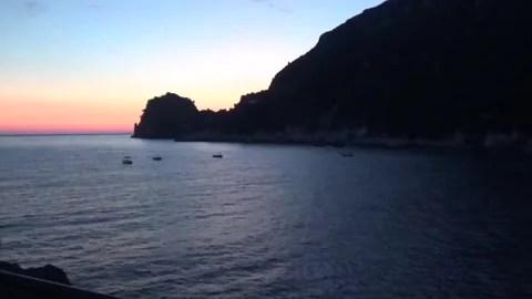 Big rock at sunset Stock Footage 307756151