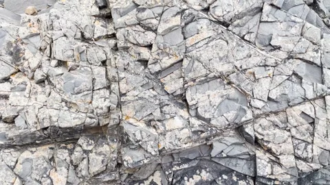 Big rock with an unusual texture Stock Footage 251678511