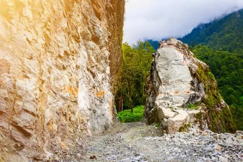 Big rocks in mountains Stock-Fotos