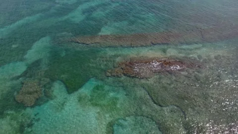 Big rocks in ocean Stock Footage 205295846