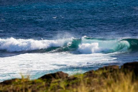 Big rolling breakers Stock Photos