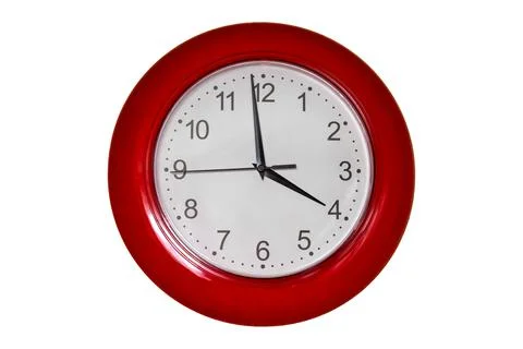 Big round clock separately and closeup Stock Photos