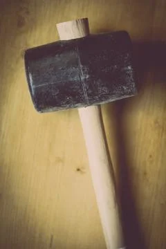 Big rubber hammer Stock Photos