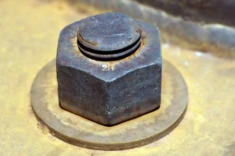 Big rusty bolt Stock Photos