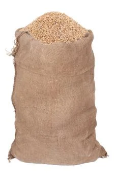 Big sack of wheat Stock Photos