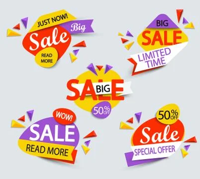 Big sale banner. Stock Illustration