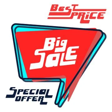 Big sale bubble Stock Illustration