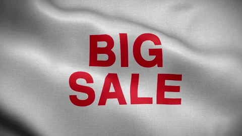 Big Sale Flag Loop Stock Footage 336868879