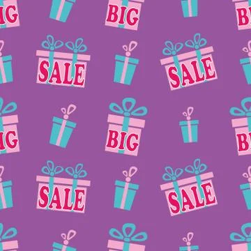 "Big sale" pattern Stock Illustration