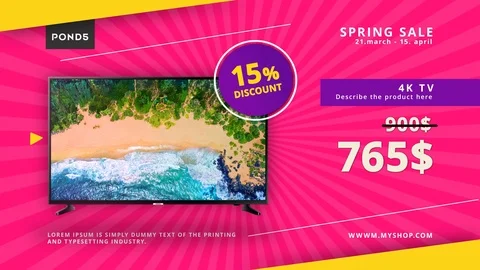 Big sale promo 4K Stock After Effects
