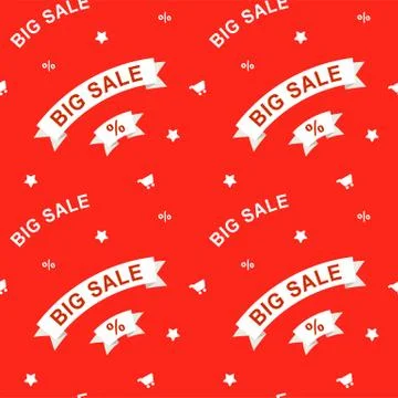 Big sale seamless pattern Stock Illustration