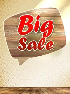 Big sale speech bubble. Stock Illustration