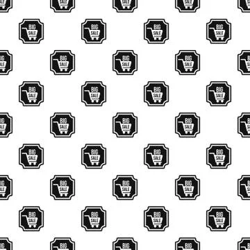 Big sale sticker pattern, simple style 스톡 일러스트