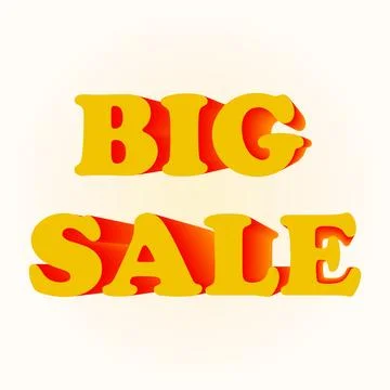 Big Sale Text Effect Stock Illustration