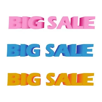 Big Sale Text Effect Stock Illustration