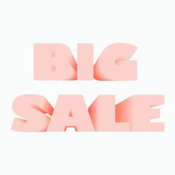 Big Sale text effect Stock Illustration