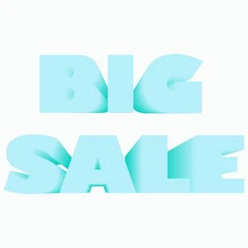 Big Sale text effect Stock Illustration