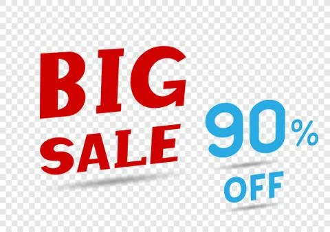 Big sale text message Stock Illustration