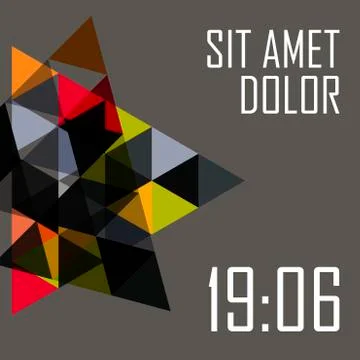 Big sale triangular abstract background Stock Illustration