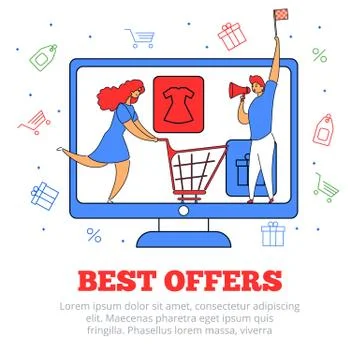 Big sales set 5 Stock Illustration