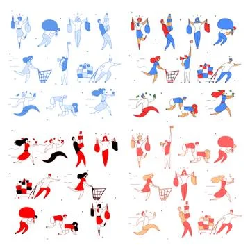 Big sales set Stock Illustration