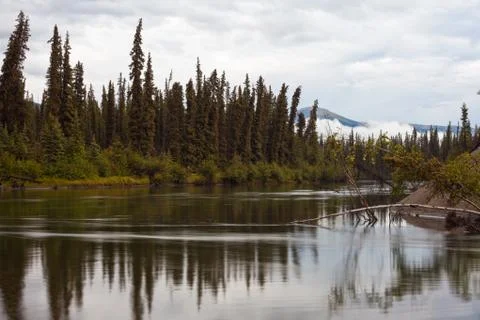 Big salmon river Stock Photos