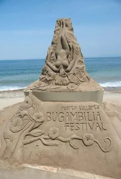 Big sand statue Stock Photos