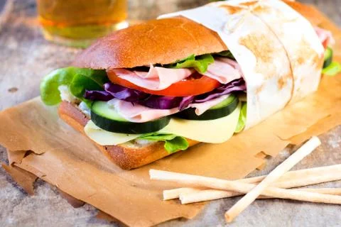 Big sandwich Stock Photos