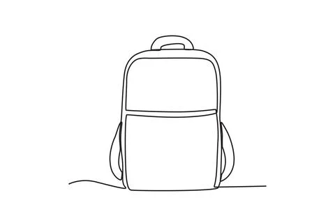 A big schoolbag Stock Illustration
