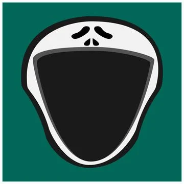 Big Scream Character Head  and Open mouth , Vector and Illustration. Stockillustratie
