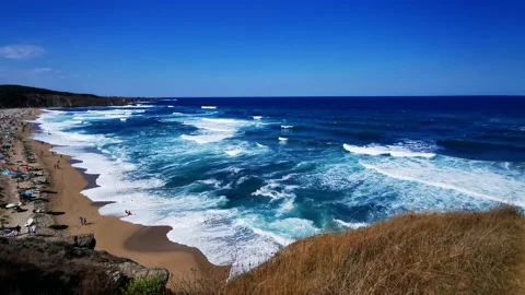Big Sea Waves Stock Footage 169056951