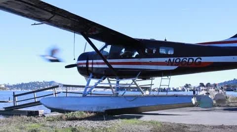 Big Seaplane Stock Footage 20464318