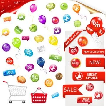 Big selling set Stock Illustration