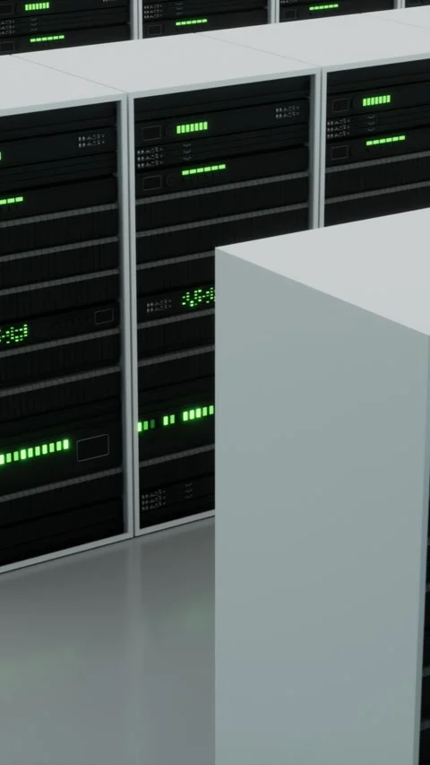 Big server room Video stock 331947361