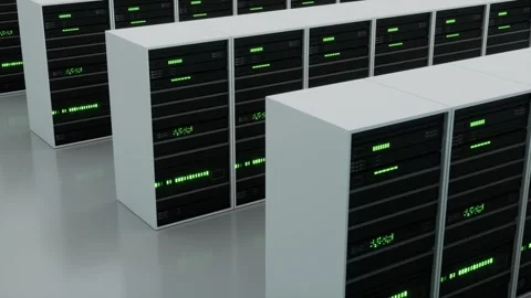 Big server room Stock Footage 331947388