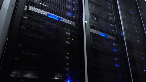 Big Servers racks Stock Footage 94826076