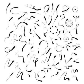 Big set of arrows, pointers. Stock Illustration