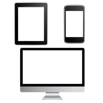 Big set of contemporary gadgets Stock Illustration