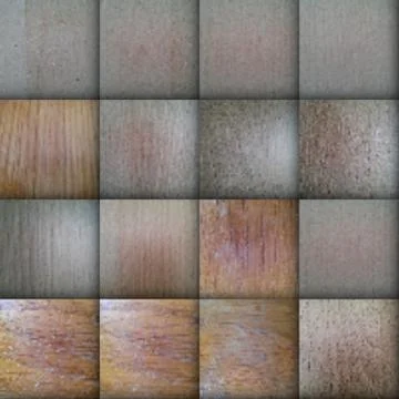 Big set of different testure wood and cement Stock Illustration