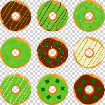 Big set doughnuts イラスト素材