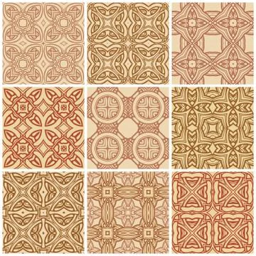 Big set elements for samples vector patterns イラスト素材