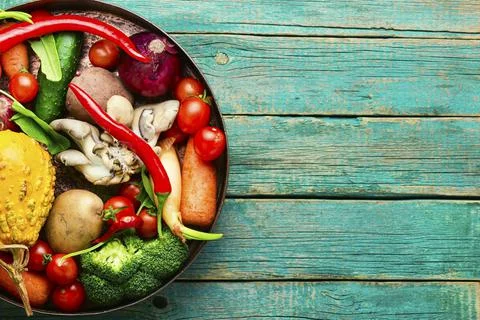 Big set of fresh vegetables Stock Photos