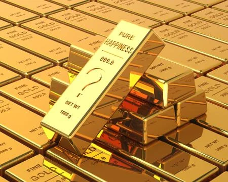 Big Set of Gold bars Ilustración de archivo