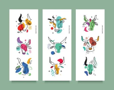 Big set of hand drawn geometric shapes. Vector spots in modern art nouveau style Stock Illustration