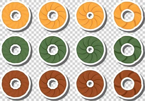 Big set homemade cookie different taste in pastry biscuit Ilustración de archivo