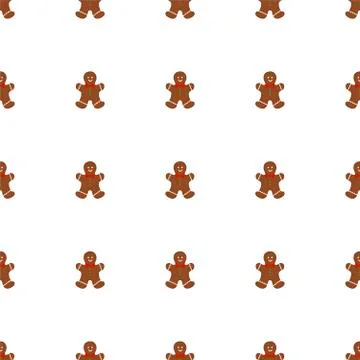 Big set identical gingerbread man, kit colorful pastry cookie 库存插图