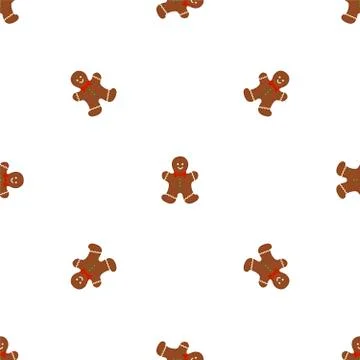 Big set identical gingerbread man, kit colorful pastry cookie 스톡 일러스트