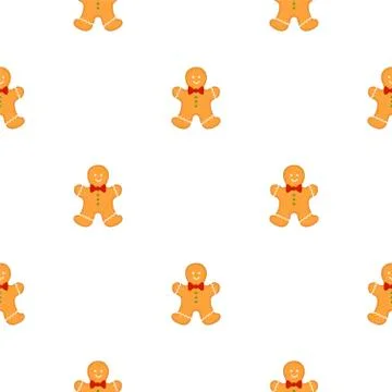 Big set identical gingerbread man, kit colorful pastry cookie 스톡 일러스트
